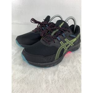 ASICS Gel-Venture 9 Trail Running Shoes Women’s 7.5W Black Lime Green